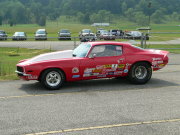 Red 2nd-Generation CAMARO Drag Car